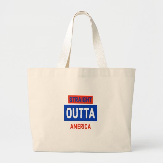 Straight Outta America Grote Tote Bag (Voorkant)
