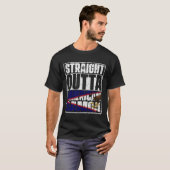 Straight Outta american samoa Flag T-shirt (Voorkant volledig)