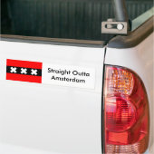 Straight Outta Amsterdam bumpersticker (Op Truck)
