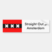 Straight Outta Amsterdam bumpersticker (Voorkant)