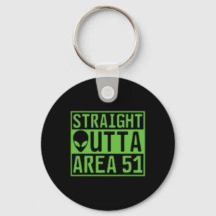 Straight Outta Area 51 Ufo-jacht voor buitenaardse Sleutelhanger