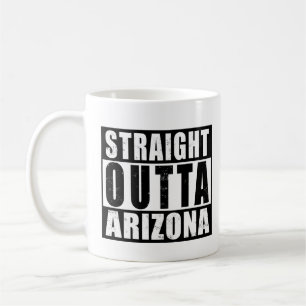 Straight Outta Arizona stedelijke typografie Koffiemok
