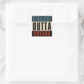 Straight Outta Arvada Colorado CO Vierkante Sticker (Tas)