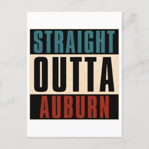 Straight Outta Auburn Washington WA Verenigde Stat Briefkaart