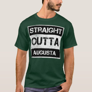 Straight Outta Augusta Maine zo verontrust T-shirt