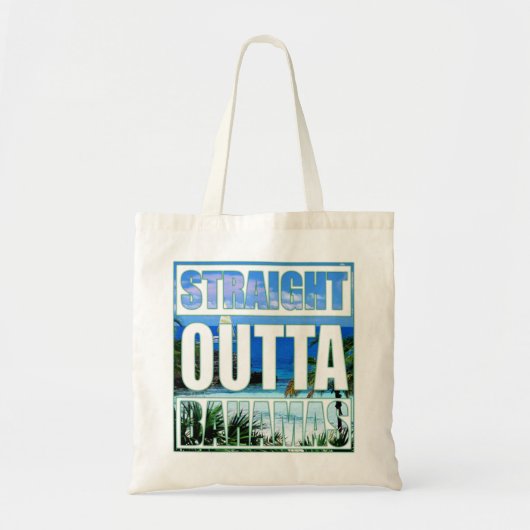 Straight Outta Bahamas Tote Bag (Voorkant)
