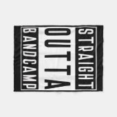 Straight Outta Band Camp Funny Marching Band Tee  Fleece Deken (Voorkant (Horizontaal))