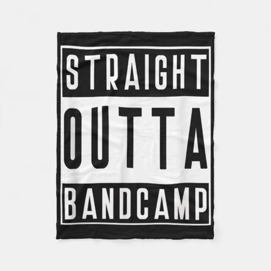 Straight Outta Band Camp Funny Marching Band Tee  Fleece Deken (Voorkant)