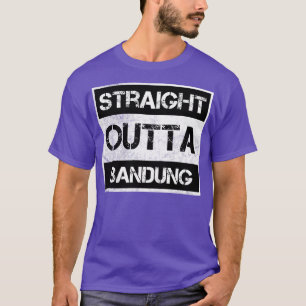 Straight Outta Bandung Indonesië nood T-shirt