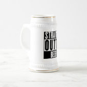 Straight Outta Beer 22 oz Beer Stein Bierpul (Voorkant links)