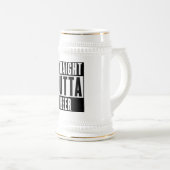 Straight Outta Beer 22 oz Beer Stein Bierpul (Voorkant rechts)