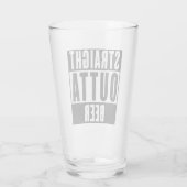 Straight Outta Beer Glass Cup Glas (Achterkant)