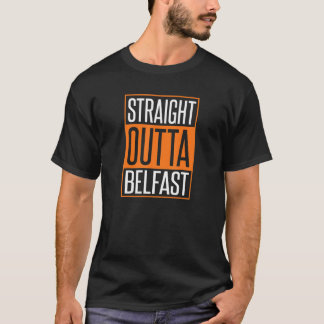 Straight Outta Belfast St. Patrick's Day Mannen Vr T-shirt