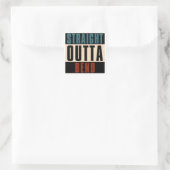 Straight Outta Bend Oregon OR Vierkante Sticker (Tas)