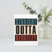 Straight Outta Berkeley Californië Briefkaart (Staand voorkant)
