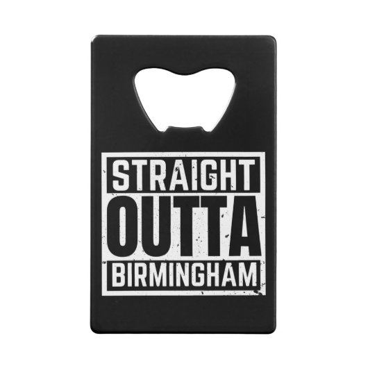 Straight Outta Birmingham Creditkaart Flessenopener (Achterkant)