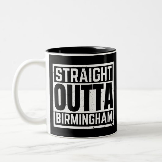 Straight Outta Birmingham Tweekleurige Koffiemok (Links)