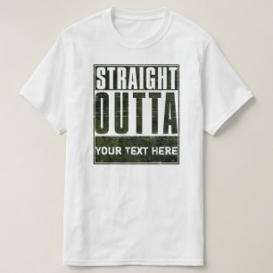 Straight Outta (blanco) T-shirt