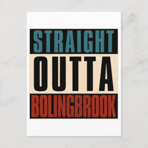 Straight Outta Bolingbrook Illinois IL Briefkaart