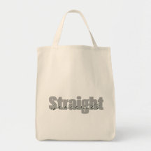 Straight outta boodschappen Canvas tas
