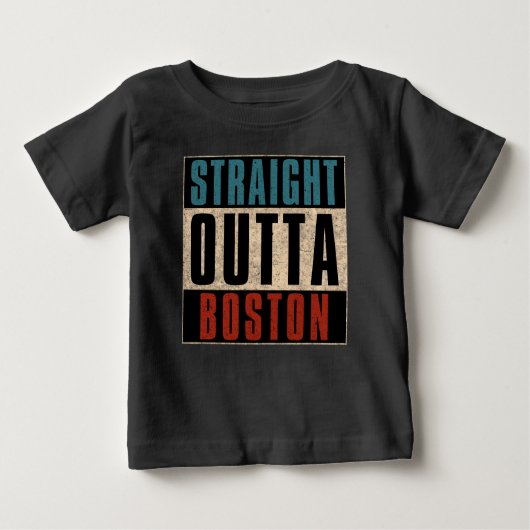 Straight Outta Boston Massachusetts MA Verenigde S (Voorkant)
