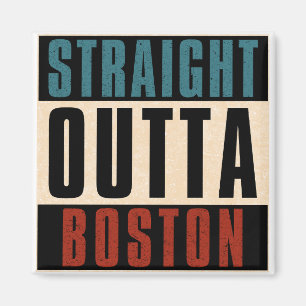Straight Outta Boston Massachusetts MA Verenigde S Magneet