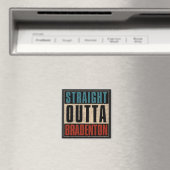 Straight Outta Bradenton Florida FL Magneet (Insitu (Vaatwasser))