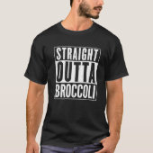 Straight Outta Broccoli  Distress Funny T-shirt (Voorkant)