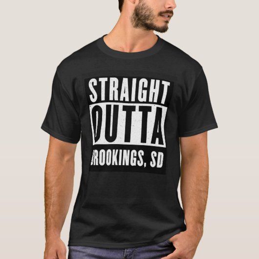Straight Outta BROOKINGS  SOUTH DAKOTA Home V Neck T-shirt (Voorkant)