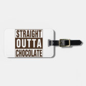 Straight Outta Brown Chocolate Bagagelabel (Voorkant horizontaal)