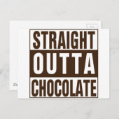 Straight Outta Brown Chocolate Briefkaart (Voorkant / Achterkant)