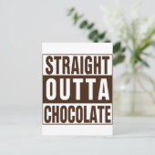 Straight Outta Brown Chocolate Briefkaart (Staand voorkant)