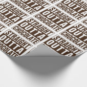 Straight Outta Brown Chocolate Cadeaupapier (Hoek)