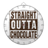 Straight Outta Brown Chocolate Dartbord (Voorkant)