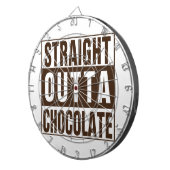 Straight Outta Brown Chocolate Dartbord (Voorkant Rechts)