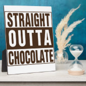 Straight Outta Brown Chocolate Fotoplaat (Zijkant)