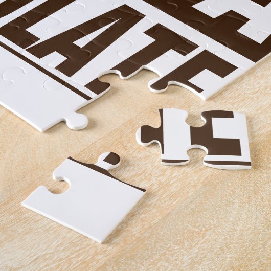 Straight Outta Brown Chocolate Legpuzzel (Zijkant)