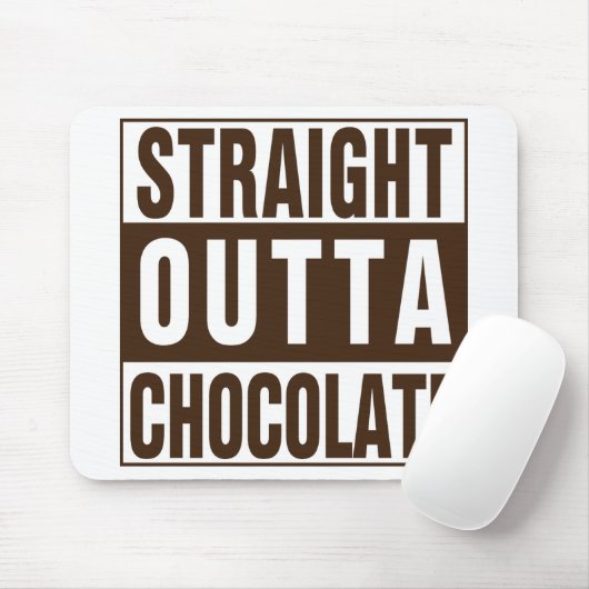 Straight Outta Brown Chocolate Muismat (Met muis)