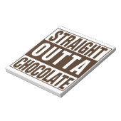 Straight Outta Brown Chocolate Notitieblok (Linkerzijde)