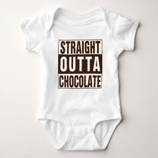 Straight Outta Brown Chocolate Romper (Voorkant)