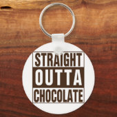 Straight Outta Brown Chocolate Sleutelhanger (Voorkant)
