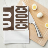 Straight Outta Brown Chocolate Theedoek (Quarter Fold)