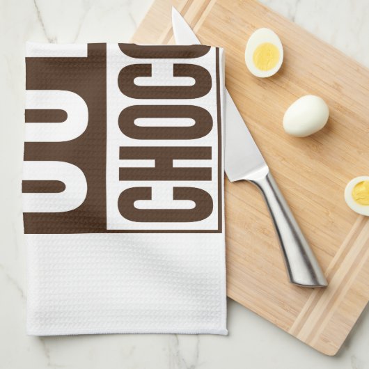 Straight Outta Brown Chocolate Theedoek (Quarter Fold)