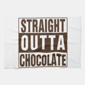 Straight Outta Brown Chocolate Theedoek (Horizontaal)