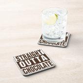 Straight Outta Bruine Chocolade Drankjes Onderzetter (Rechterzijde)