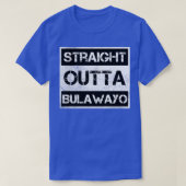 Straight Outta Bulawayo Zimbabwe  nood T-shirt (Design voorkant)