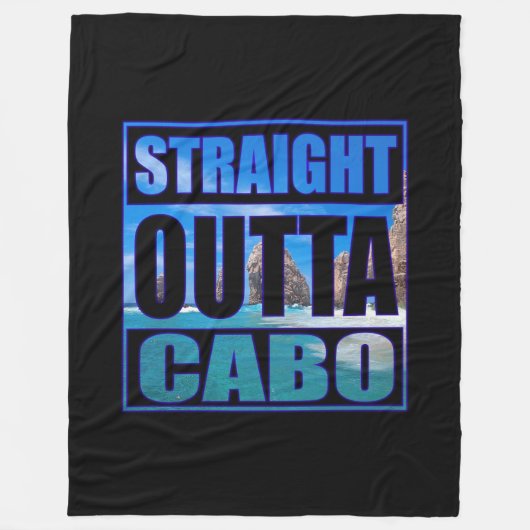 Straight Outta Cabo Fleece Deken (Voorkant)