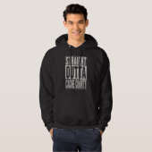 STRAIGHT OUTTA CACHE COUNTY Cool Home Quote Hoodie (Voorkant volledig)