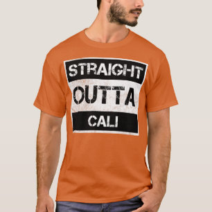 Straight Outta Cali Colombia Vintage zo verontrust T-shirt