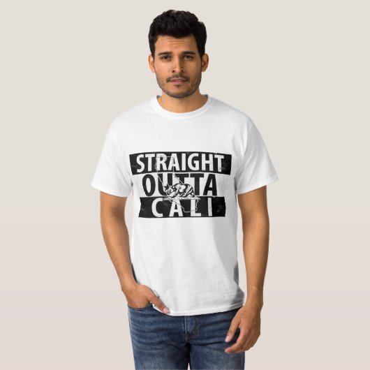 Straight Outta Cali T-shirt (Voorkant volledig)